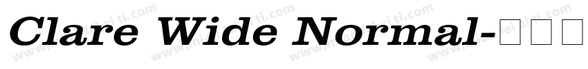 Clare Wide Normal字体转换